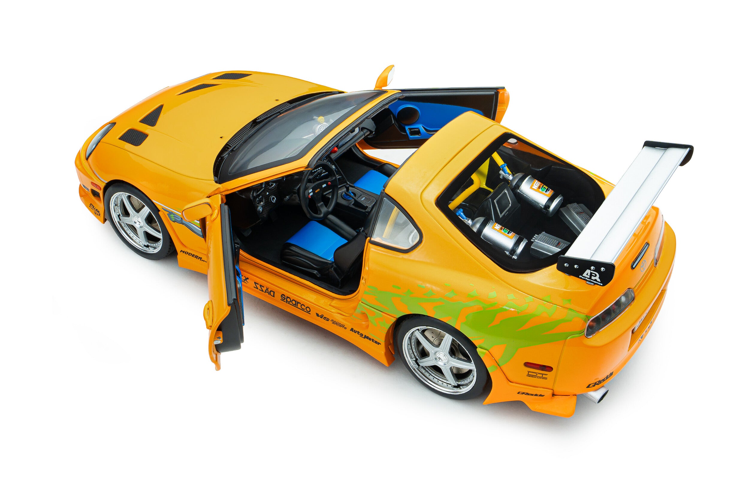 Toyota Supra Mk4 (A80) Fast and Furious 1 Brian Toit Ouvert 2001 1:18 Solido Modèle réduit