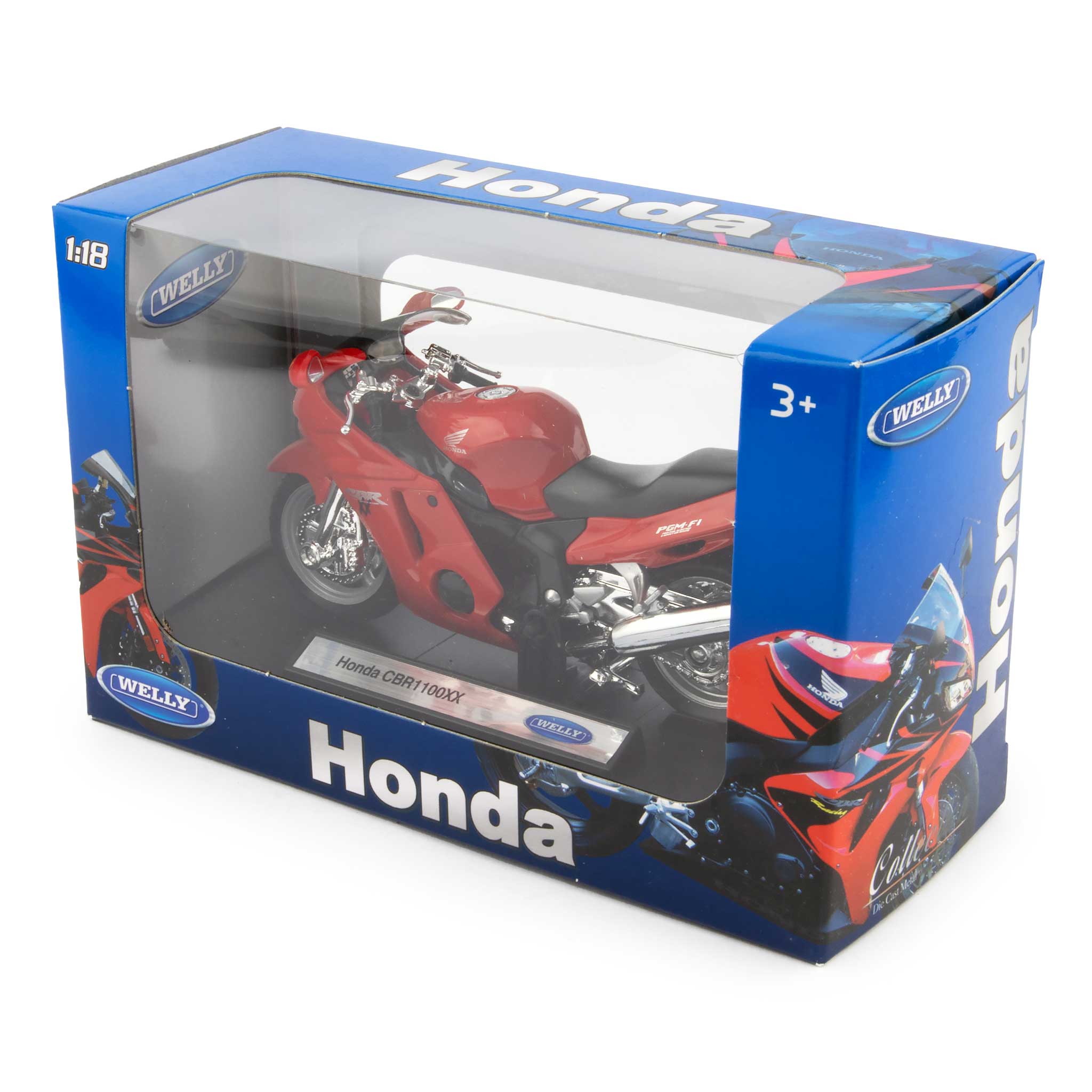Honda CBR1100XX red - 1:18 Scale Diecast Model Motorcycle-Welly-Diecast Model Centre