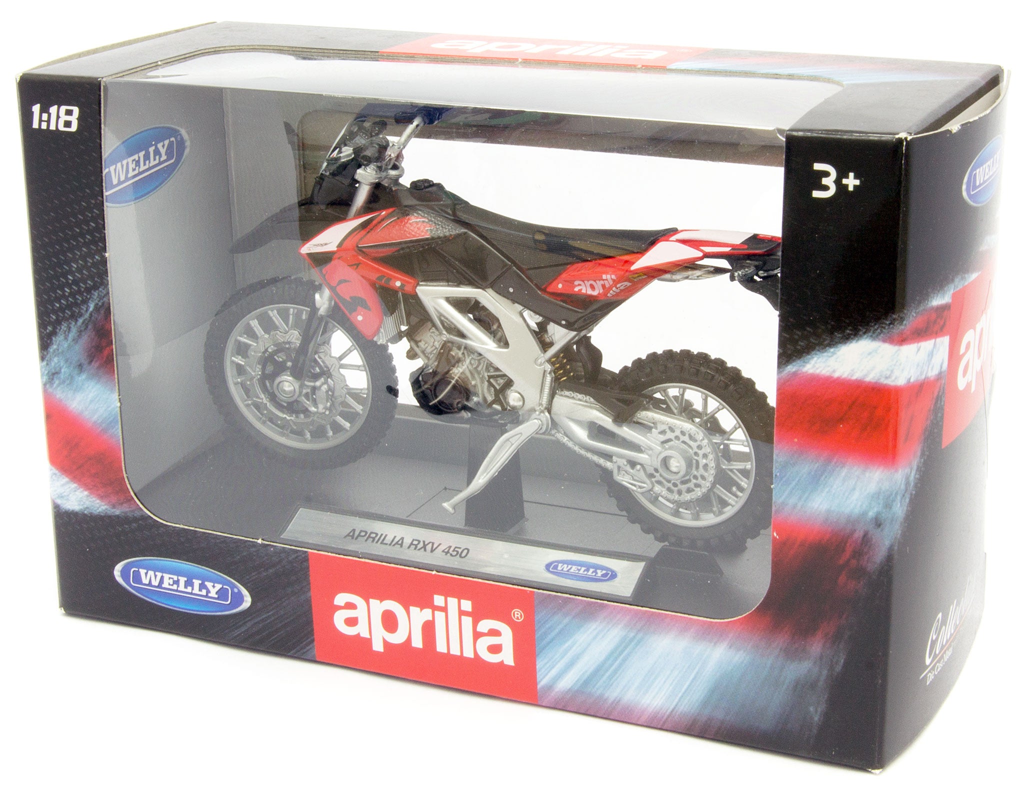 Aprilia RXV 450 red - 1:18 Scale Diecast Model Motorcycle-Welly-Diecast Model Centre