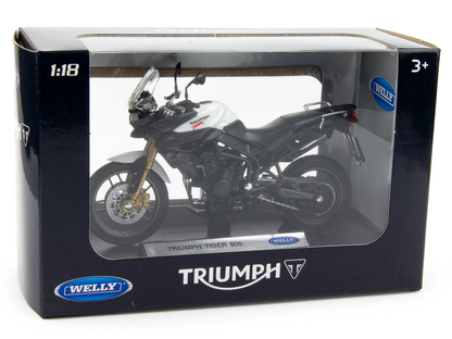 Triumph Tiger 800 ABS white - 1:18 Scale