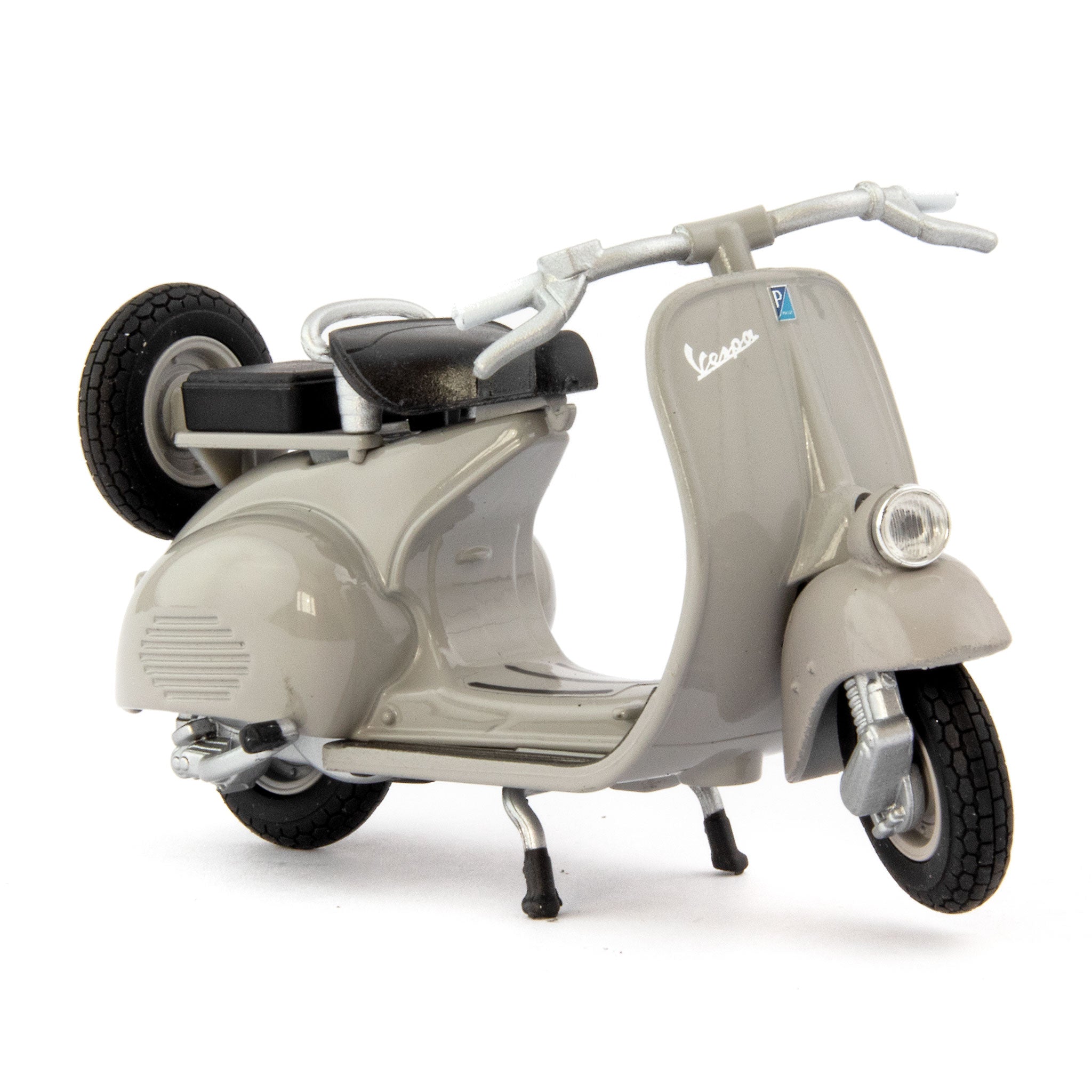 Vespa 124CC 1953 grey - 1:18 Scale Diecast Model Scooter-Welly-Diecast Model Centre