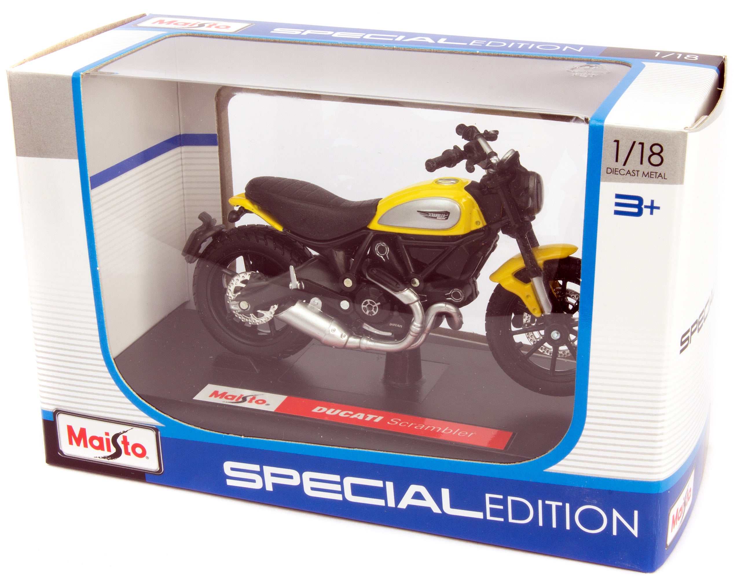 Ducati Scrambler Yellow 1:18 Scale Maisto Diecast Model