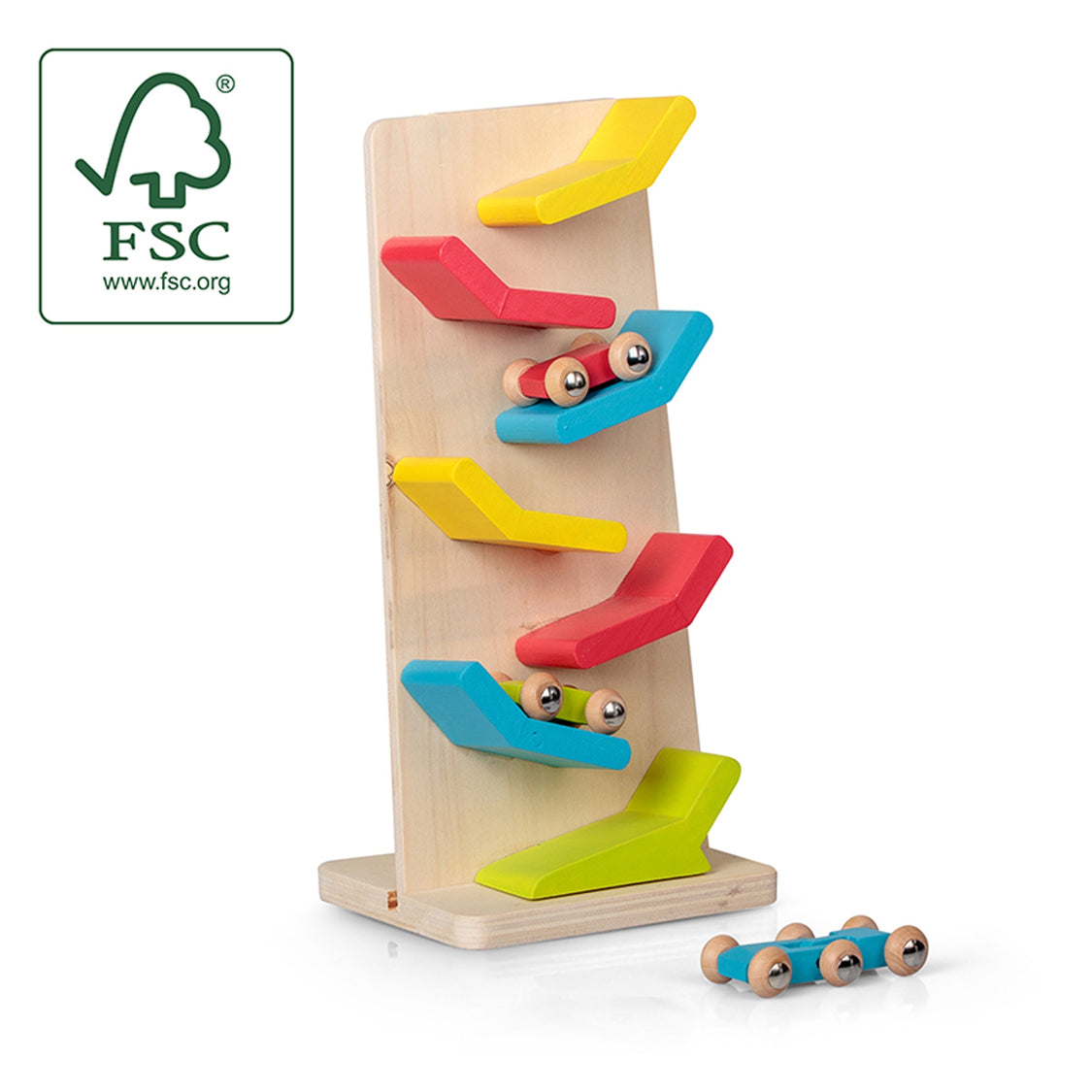 Wooden Cars Click Clack Track