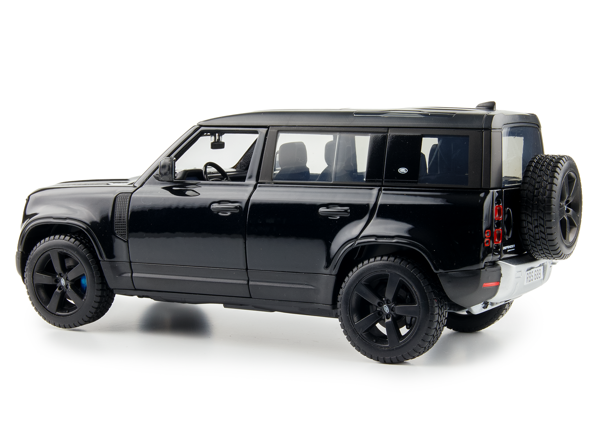 Land Rover Defender 110 black - 1:24 Scale Diecast Model Car