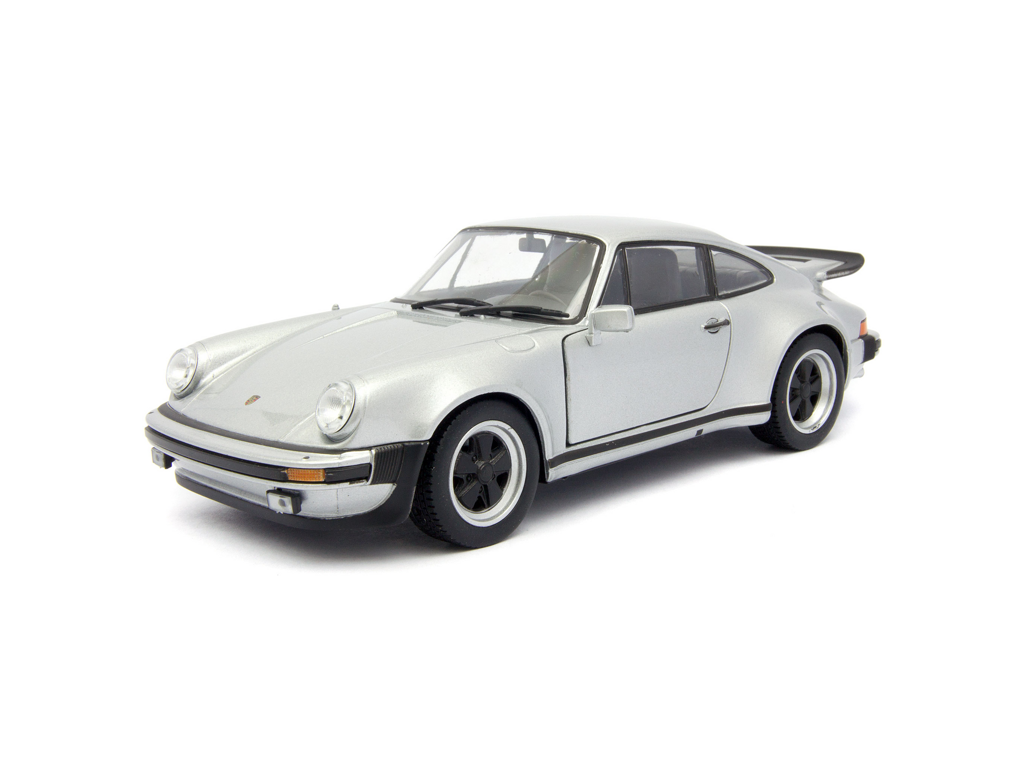 Porsche 911 Turbo 3.0 Diecast Model Car 1974 silver - 1:24 Scale