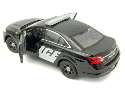 Ford Interceptor Police Black Car 1:24 Scale Welly Diecast Model