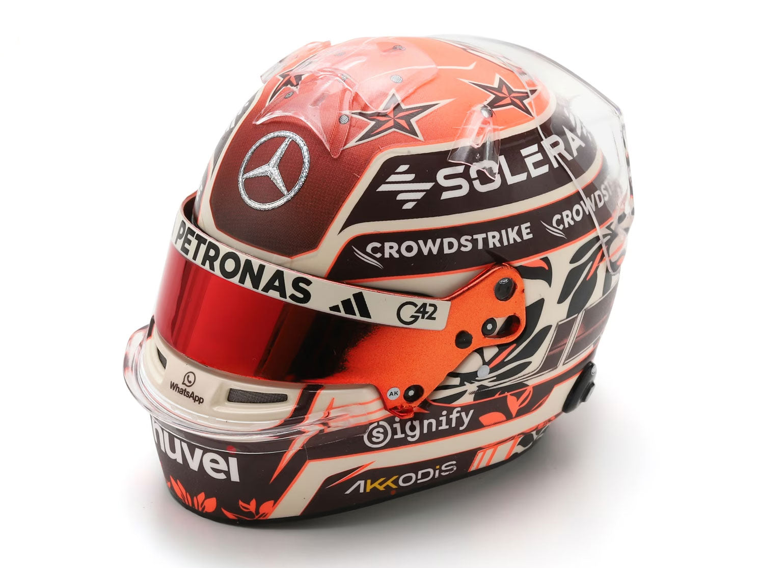 Kimi Antonelli F1 Miami GP 2025 Helmet 1:5 Scale Spark Resin Replica