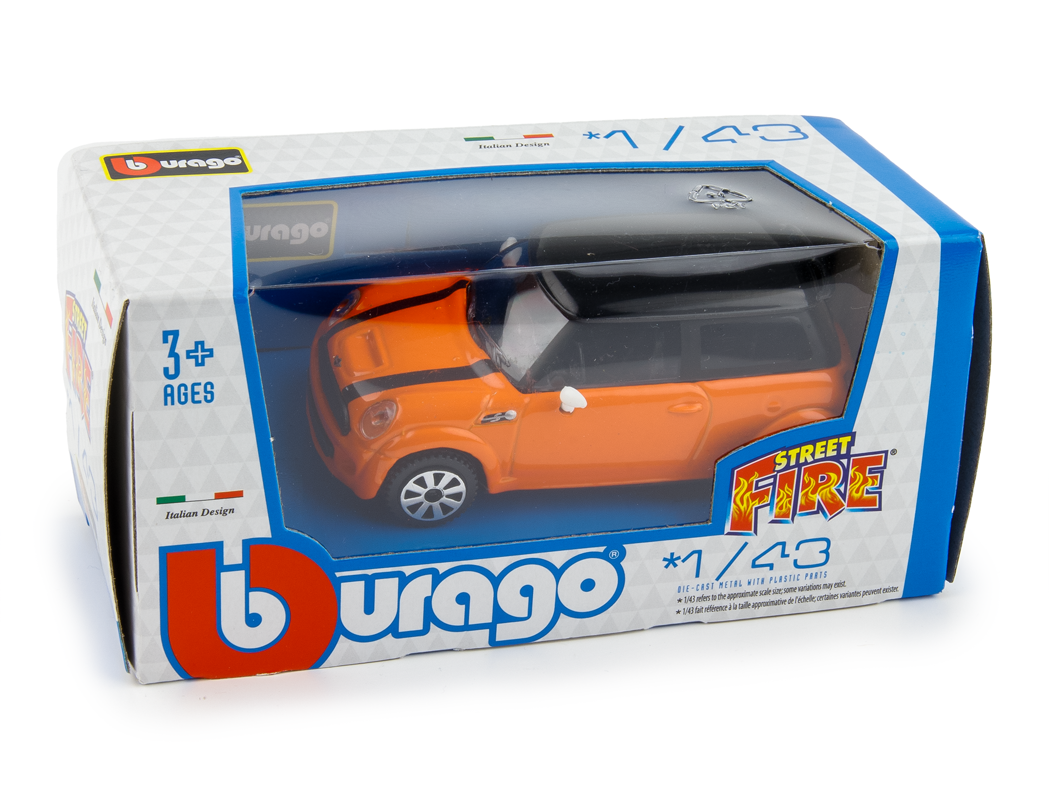 MINI Cooper S orange/black - 1:43 Scale Diecast Toy Car