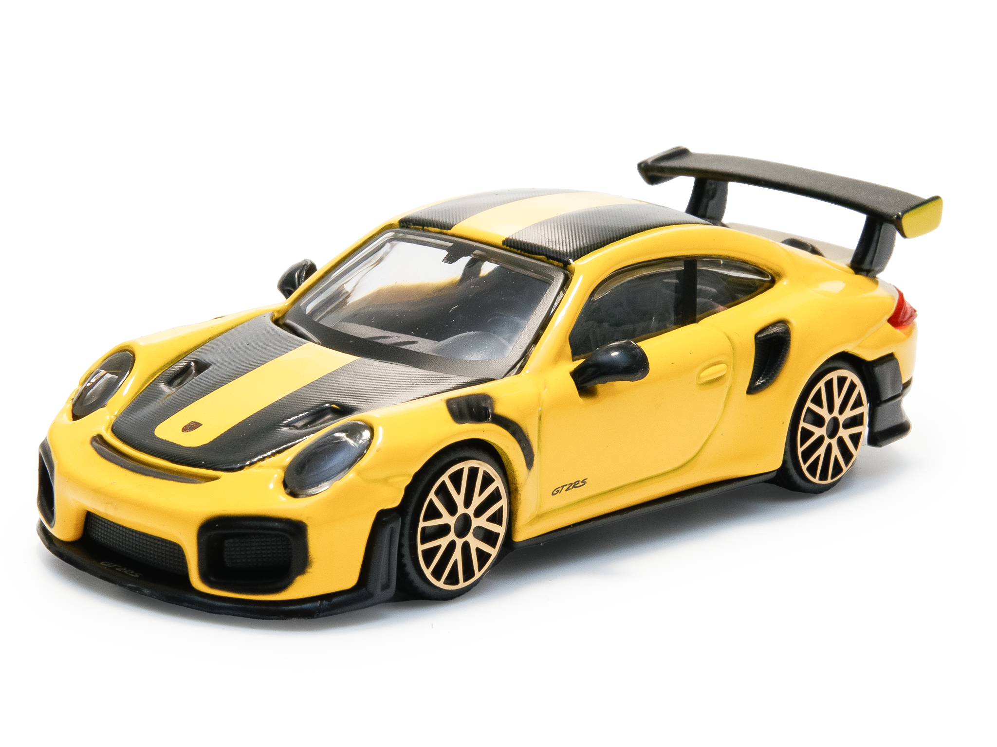 Porsche 911 GT2 RS yellow - 1:43 Scale Diecast Toy Car