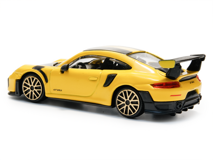 Porsche 911 GT2 RS yellow - 1:43 Scale Toy Car