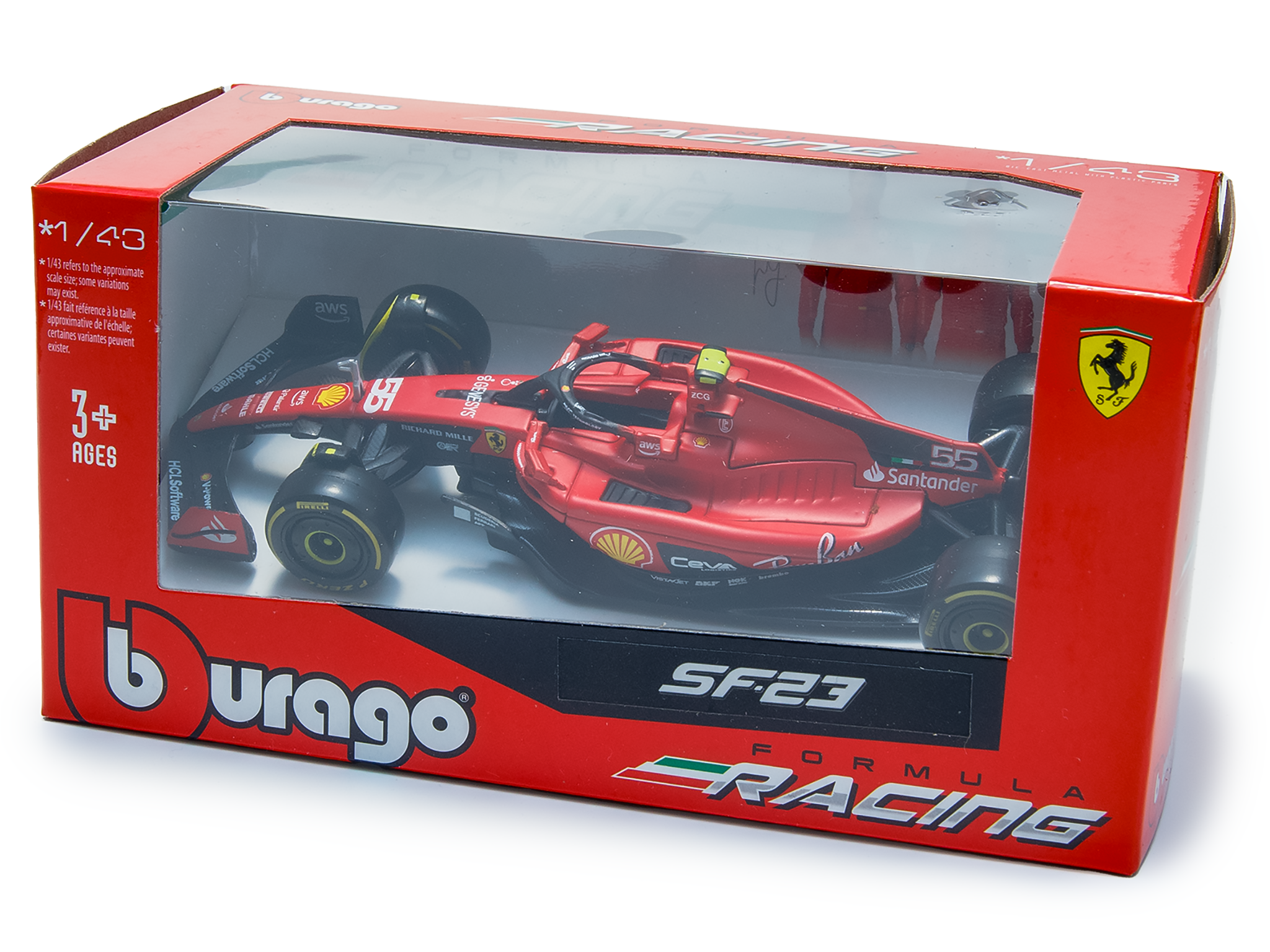 Ferrari SF-23 #55 F1 2023 Carlos Sainz - 1:43 Scale