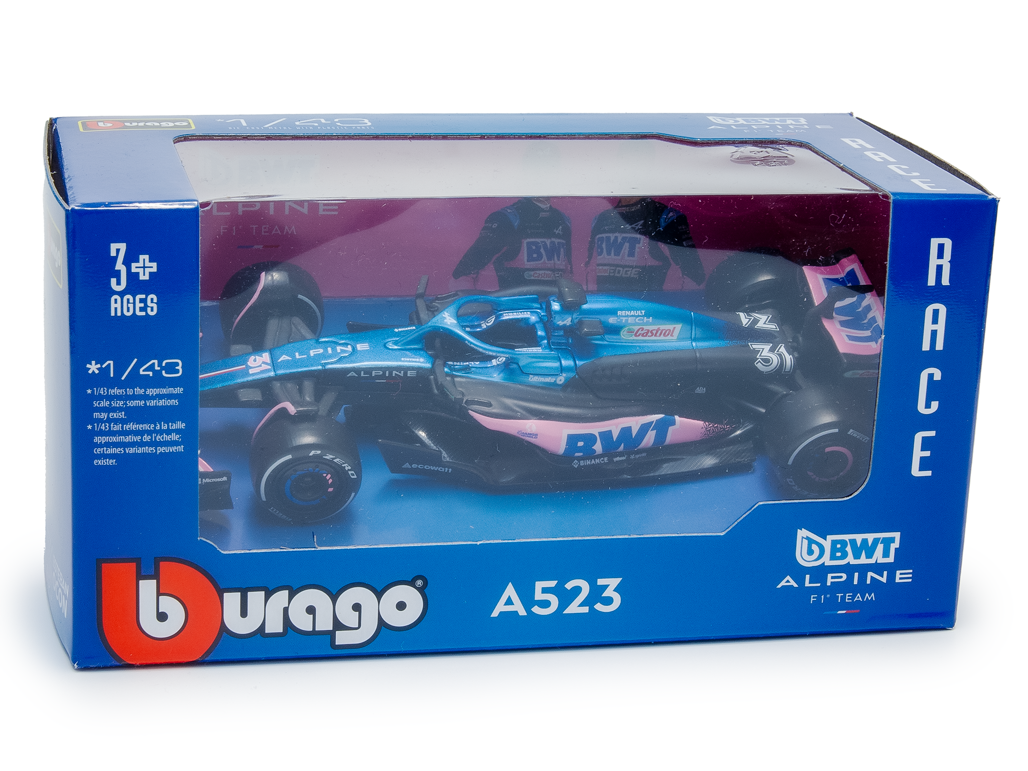 BWT Alpine F1 Team A523 #31 F1 2023 Esteban Ocon- 1:43 Scale Model Car