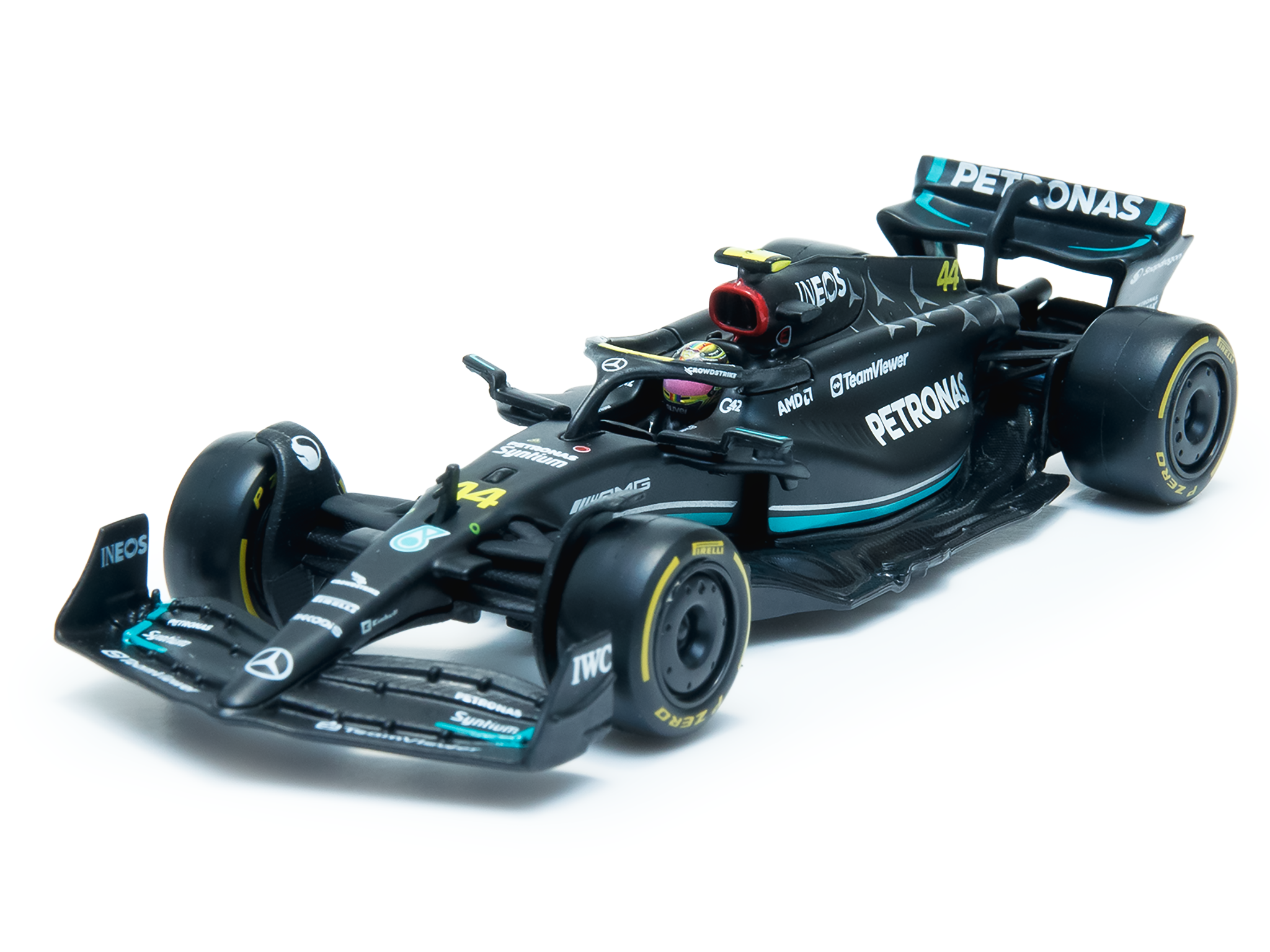 Mercedes-AMG F1 W14 E Performance #44 F1 2023 Lewis Hamilton - 1:43 Scale Diecast Model Car (w/Driver)