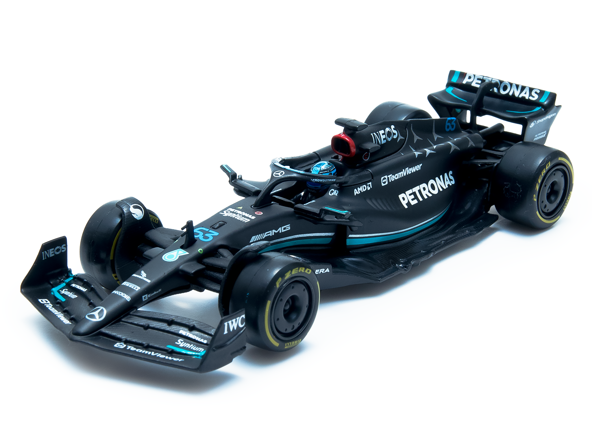 Mercedes-AMG F1 W14 E Performance #63 F1 2023 George Russell - 1:43 Scale Diecast Model Car (w/Driver)
