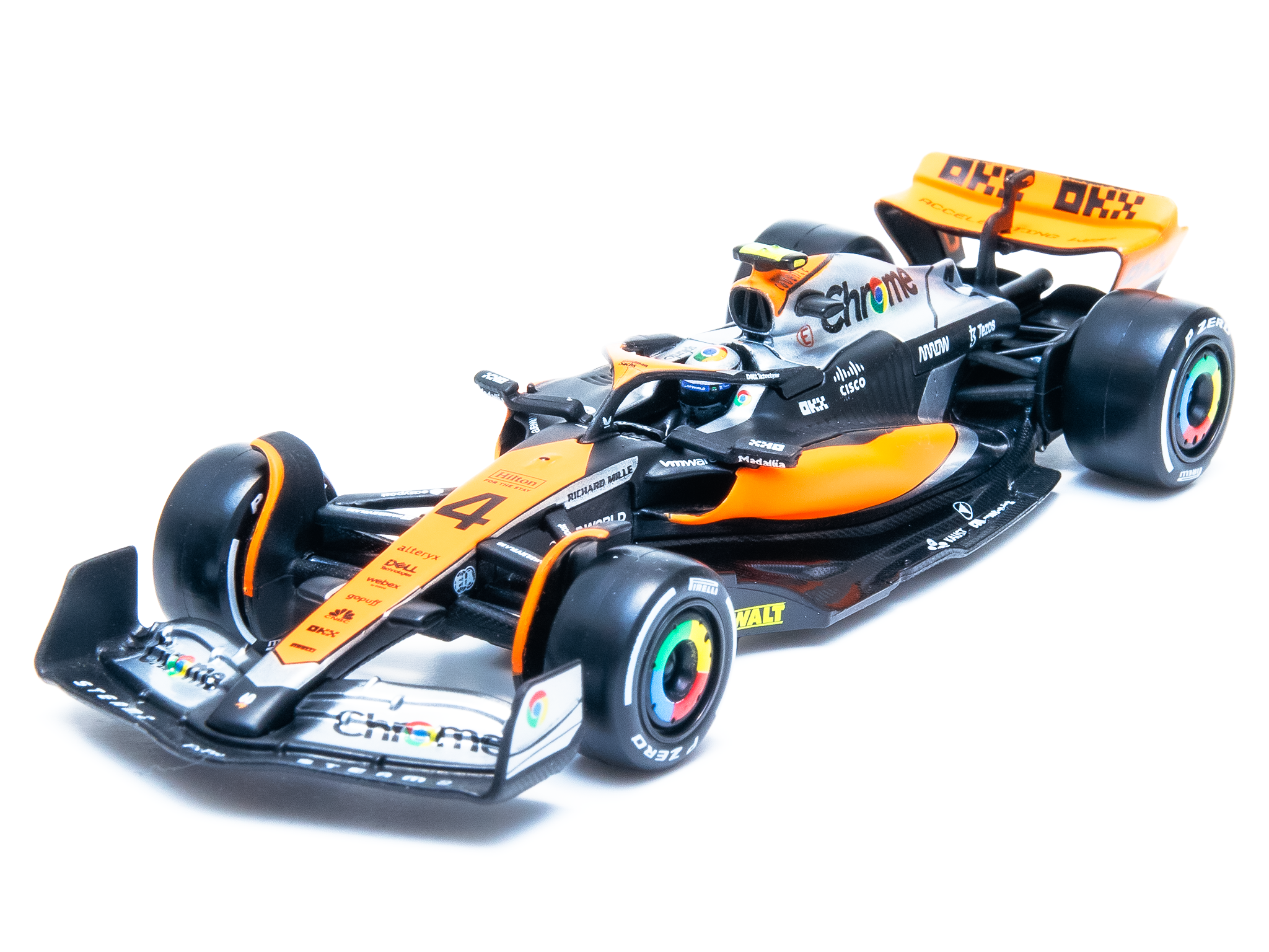 McLaren F1 Team MCL60 #4 F1 British GP 2023 Lando Norris - 1:43 Scale (w/Driver)