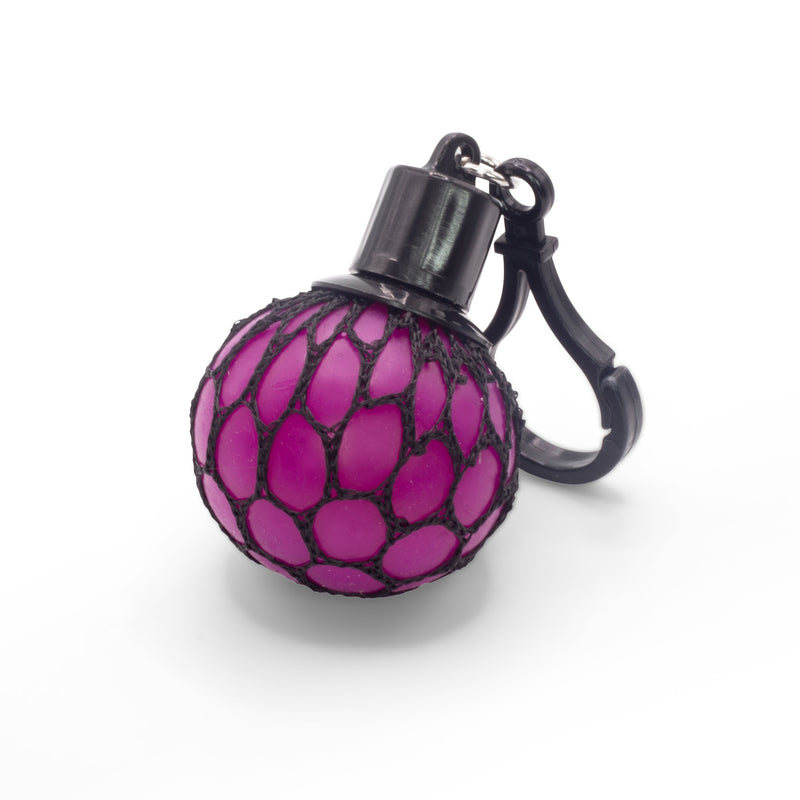 Meshball Keychain Black and Neon