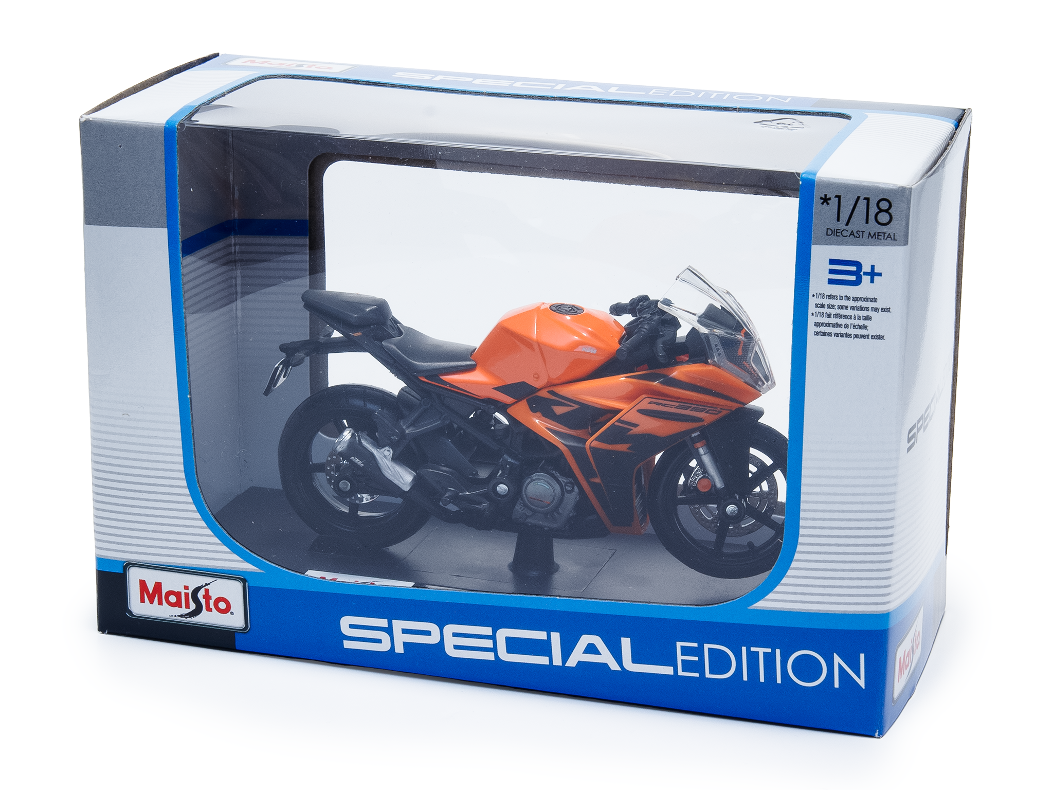 KTM RC 390 orange - 1:18 Scale Motorbike Model