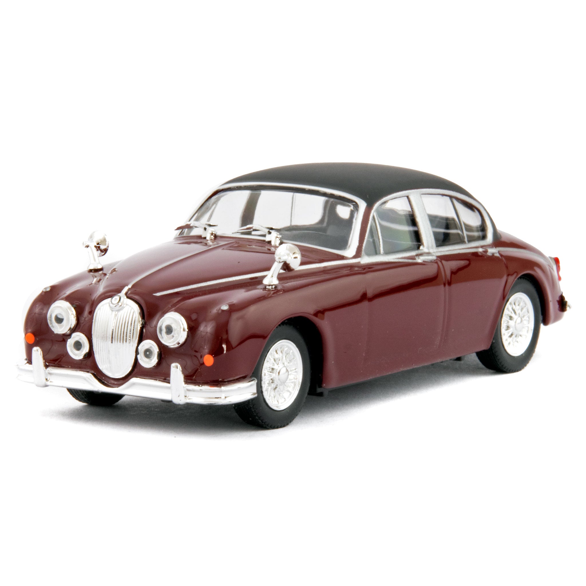Jaguar Mk2 burgundy - 1:43 Scale Diecast Model Car