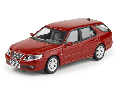 Saab 9.5 Estate 1998 red- 1:43 Scale Model Car