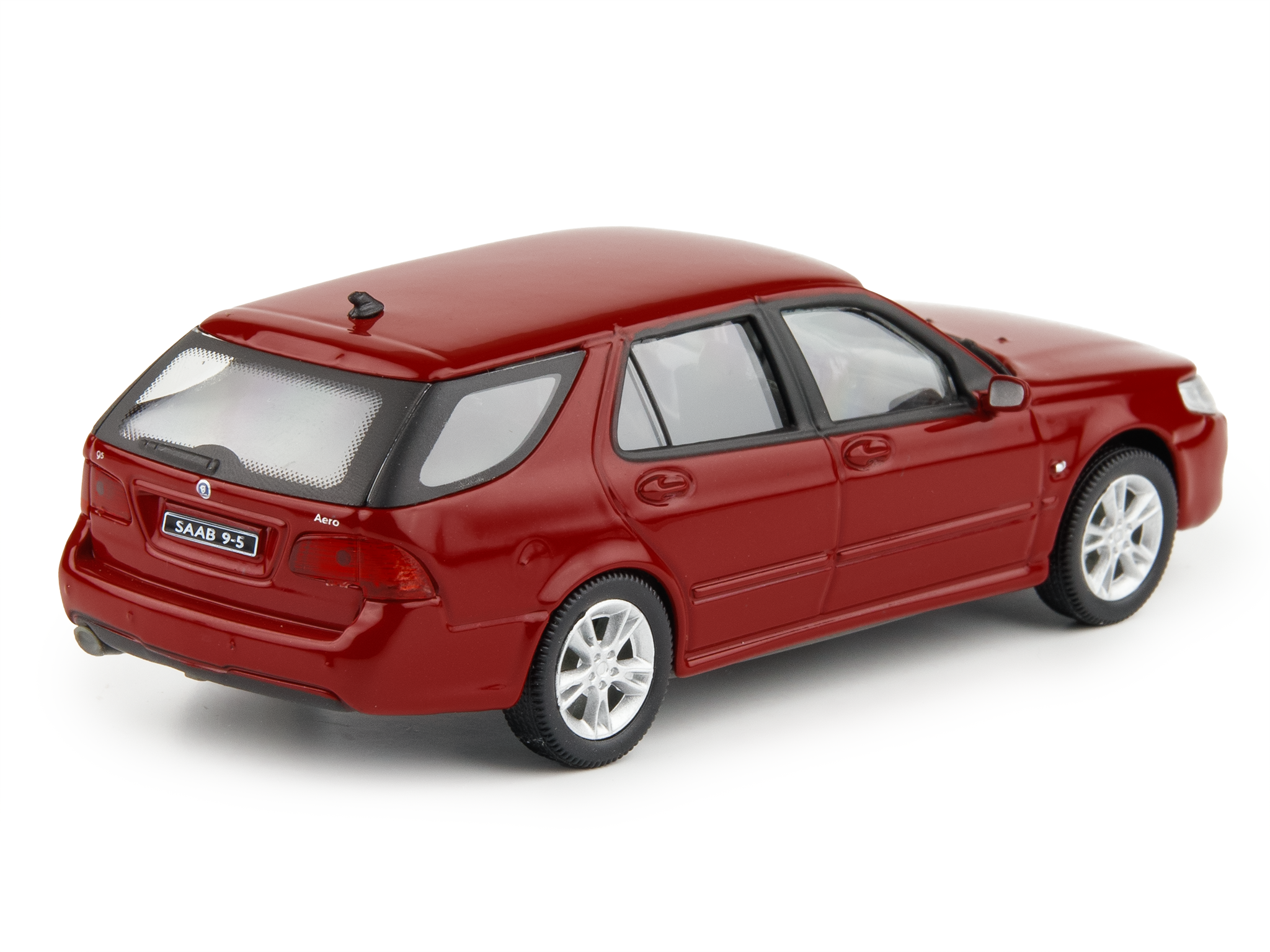 Saab 9.5 Estate 1998 red- 1:43 Scale Diecast Model Car