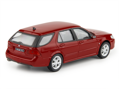 Saab 9.5 Estate 1998 red- 1:43 Scale Model Car