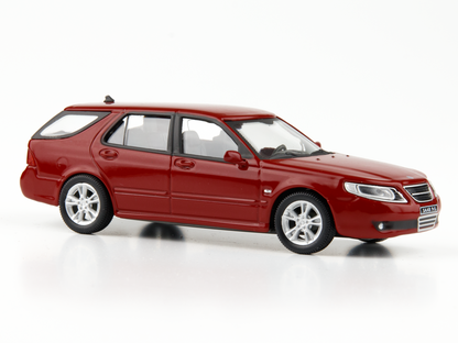 Saab 9.5 Estate 1998 red- 1:43 Scale Model Car