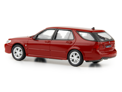 Saab 9.5 Estate 1998 red- 1:43 Scale Model Car