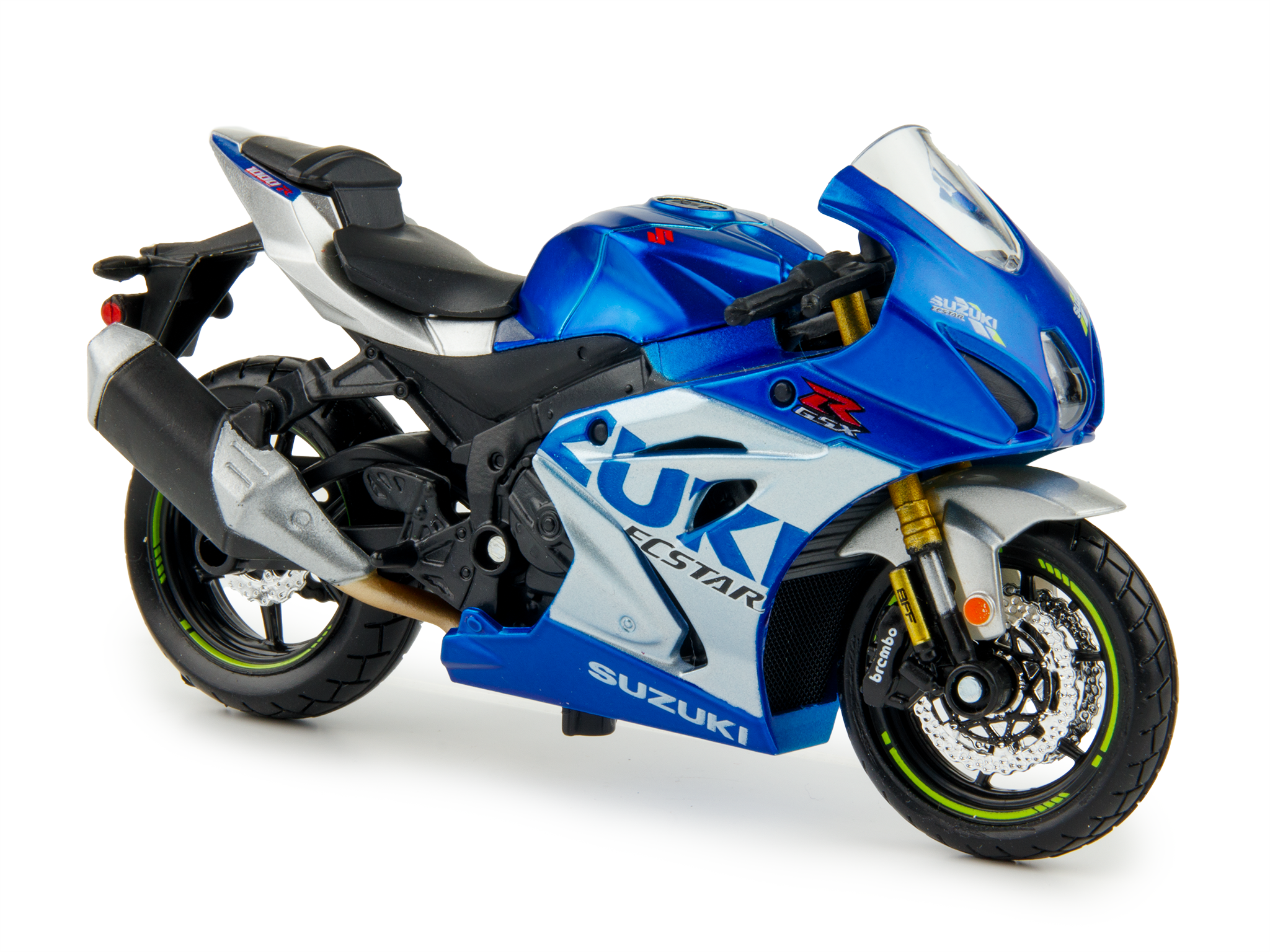 Suzuki GSX-R1000R 2021 blue - 1:18 Scale Diecast Model Motorcycle