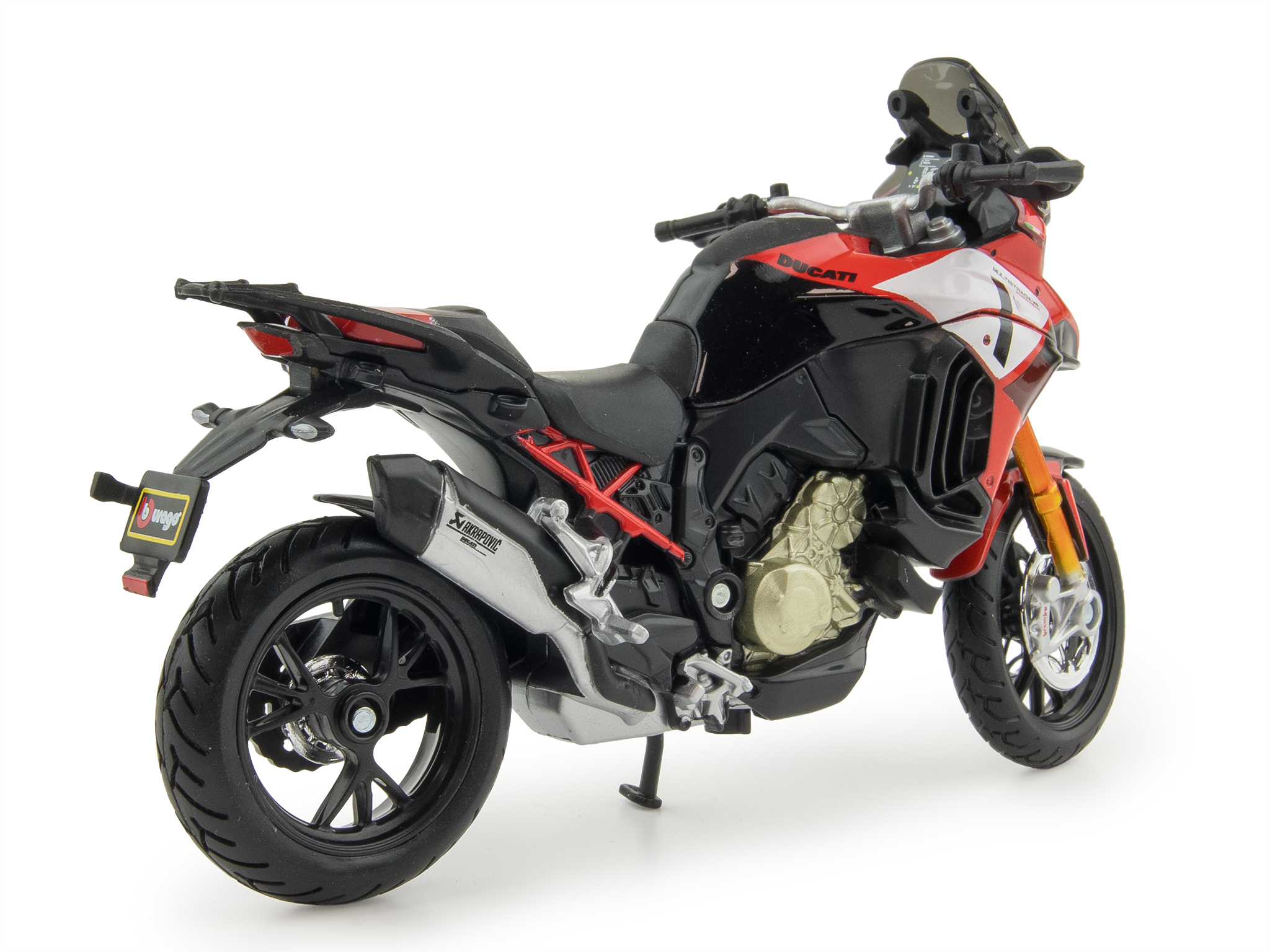 Ducati Multistrada V4 Pikes Peak Red 1:18 Scale Bburago Diecast Model Motorcycle