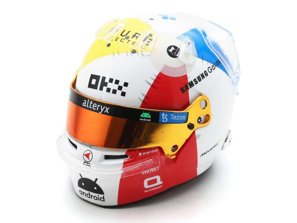 Lando Norris McLaren F1 Miami GP 2023 - 1:5 Scale Replica Helmet