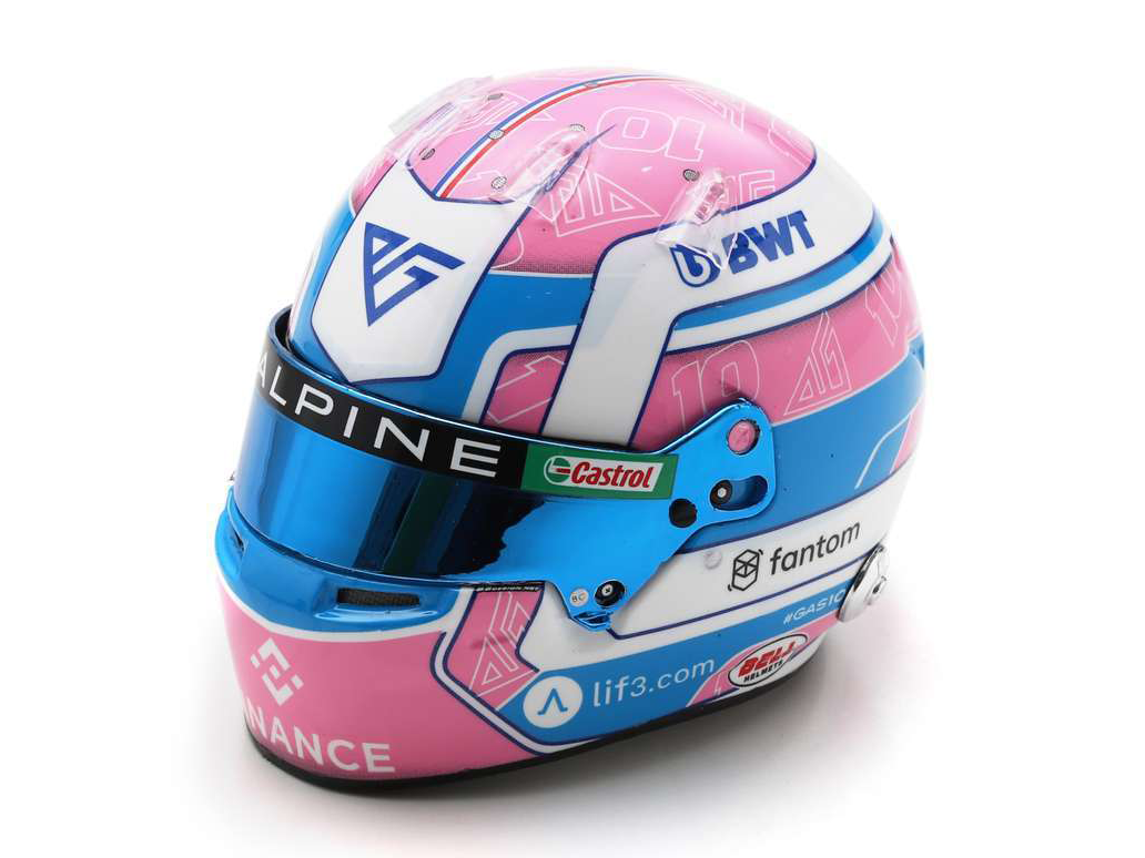 Pierre Gasly BWT Alpine F1 Miami GP 2023 Helmet - 1:5 Scale