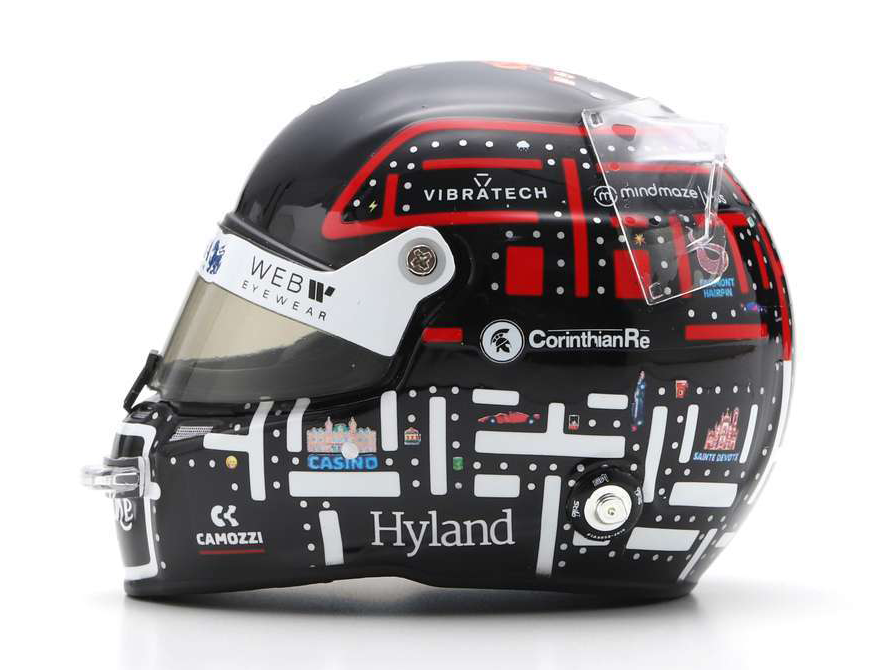 Valtteri Bottas Alfa Romeo Team Stake F1 Monaco GP 2023 Helmet - 1:5 Scale