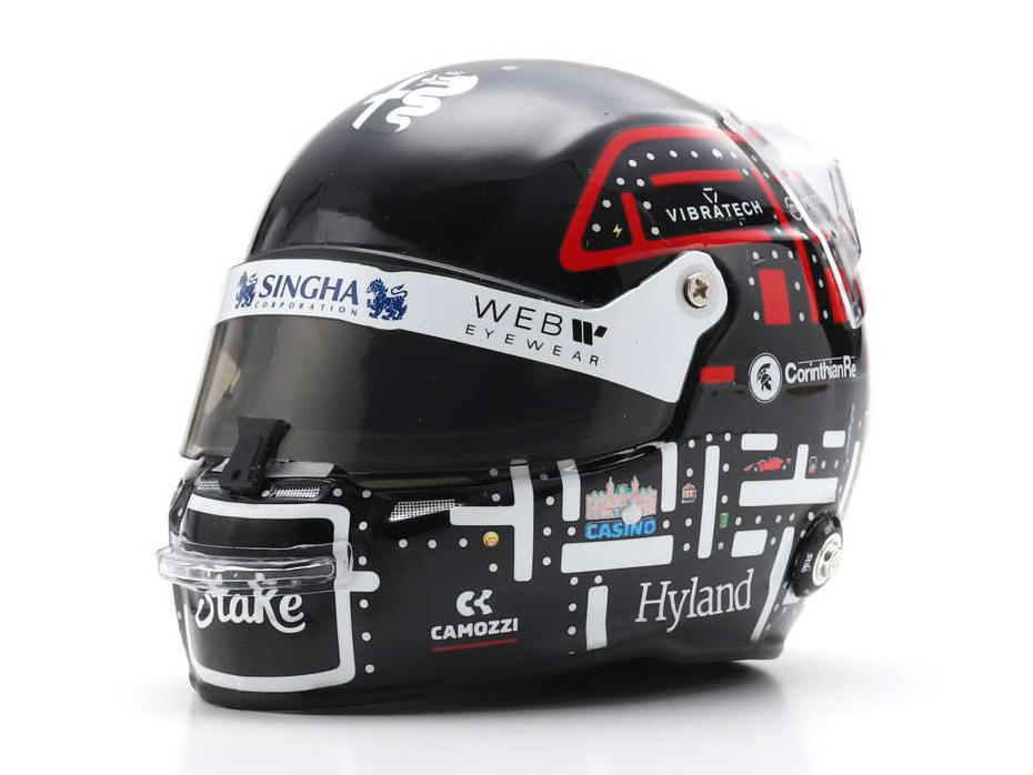 Valtteri Bottas Alfa Romeo Team Stake F1 Monaco GP 2023 Helmet - 1:5 Scale