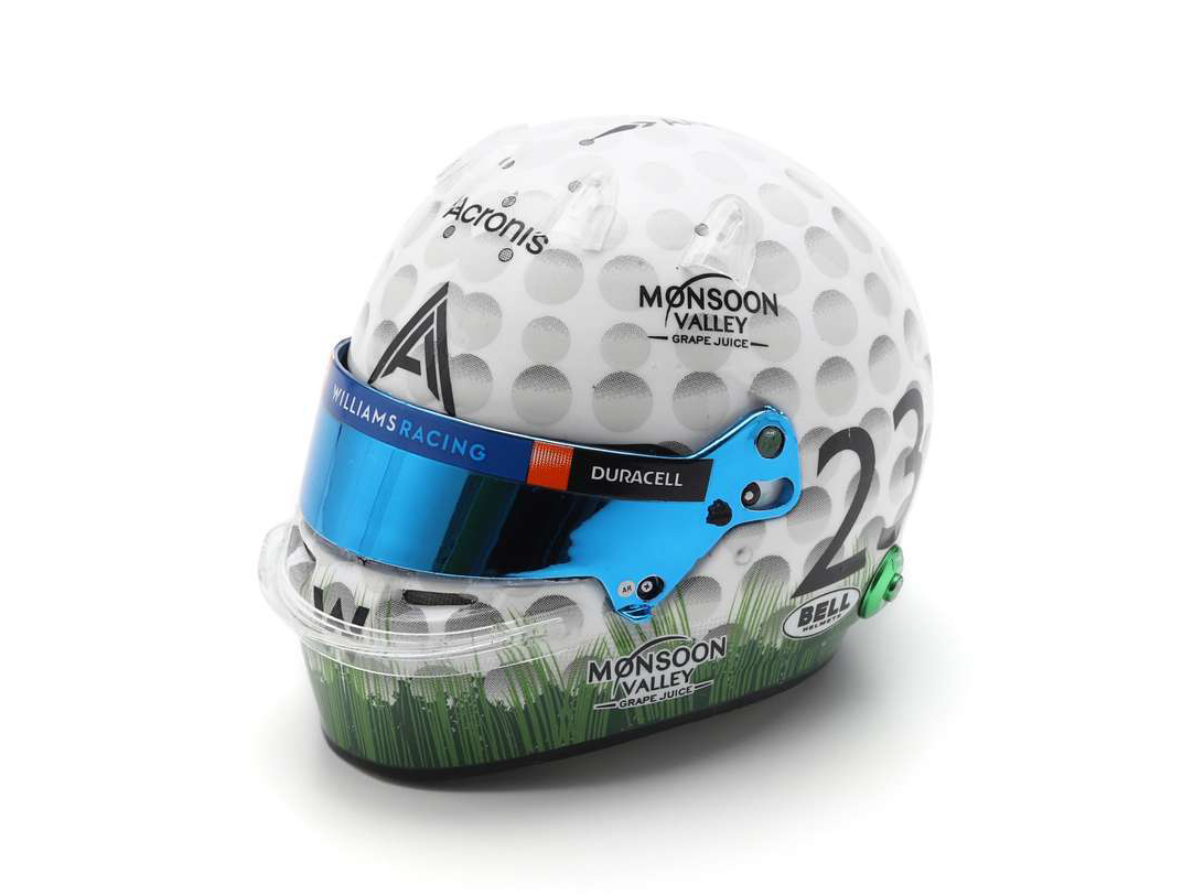 Alex Albon Williams Racing F1 Miami GP 2023 - 1:5 Scale Replica Helmet