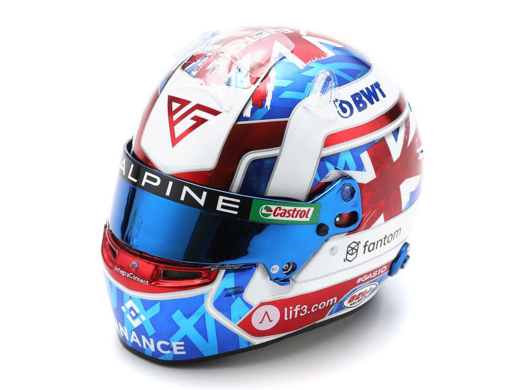 Pierre Gasly BWT Alpine F1 British GP 2023 Helmet - 1:5 Scale