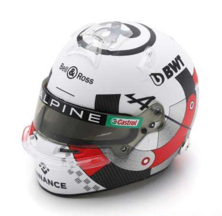 Esteban Ocon F1 Belgian GP 2023 Helmet 1:5 Scale Spark Resin Replica-Spark-Diecast Model Centre