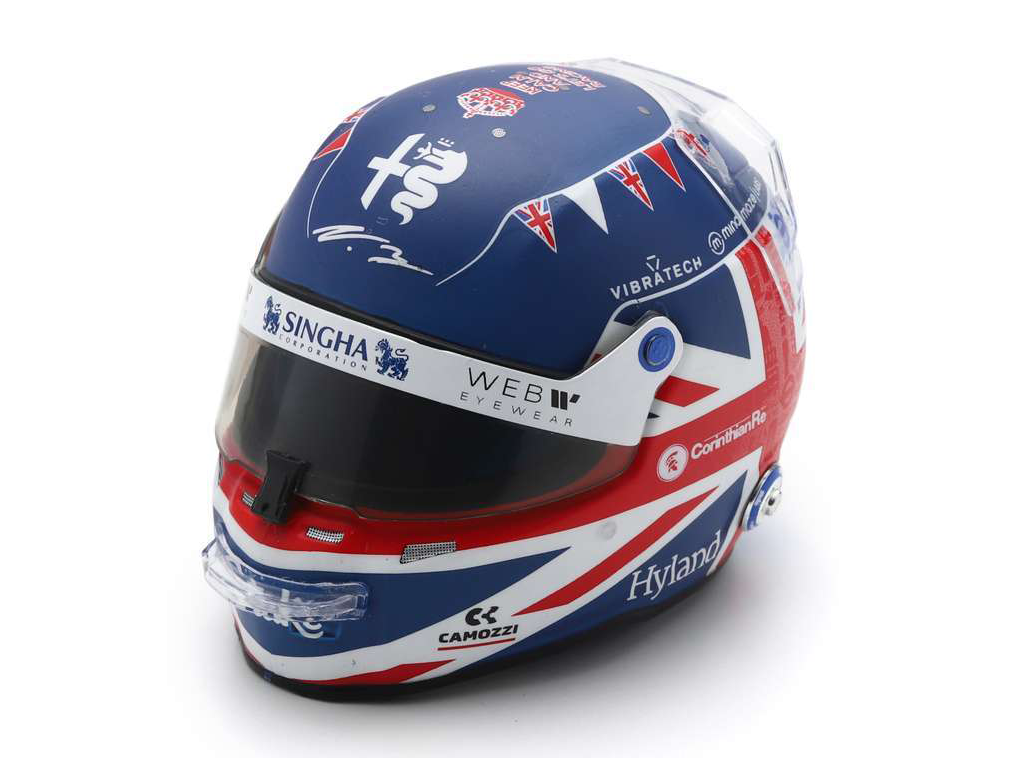 Valtteri Bottas Alfa Romeo Team Stake F1 British GP 2023 Helmet - 1:5 Scale