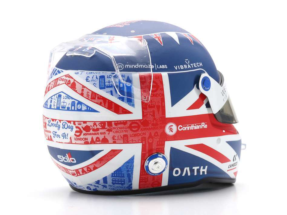 Valtteri Bottas Alfa Romeo Team Stake F1 British GP 2023 Helmet - 1:5 Scale