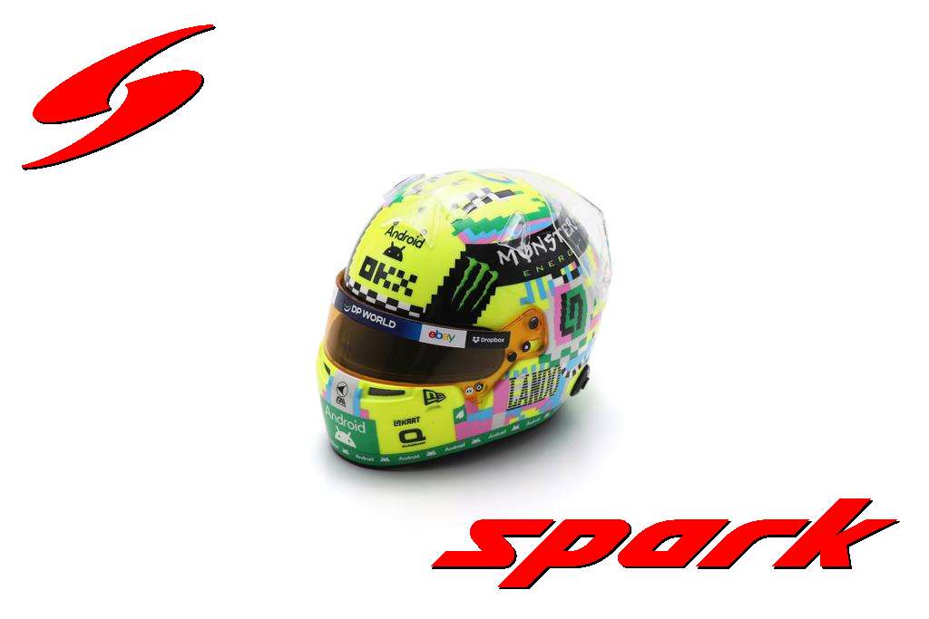 Lando Norris F1 British GP 2024 Helmet 1:5 Scale Spark Resin Replica