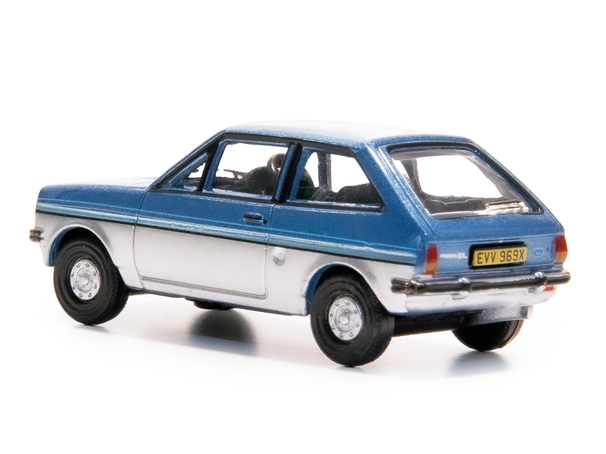 Ford Fiesta Mk1 Titan Blue/Strato Silver - 1:76 Scale