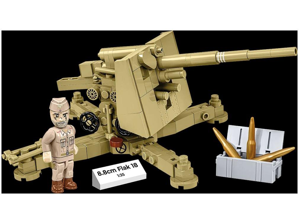 8.8Cm Flak 18 (Dak) (233 pcs) Cobi Brick Build Kit-Cobi-Diecast Model Centre