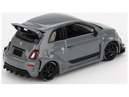 Abarth 595 LB-Works X Abas Works Grey 1:64 Scale MINI GT Model-MINI GT-Diecast Model Centre