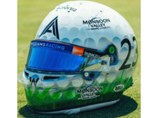 Alex Albon Williams Racing F1 Miami GP 2023 - 1:5 Scale Replica Helmet-Spark-Diecast Model Centre
