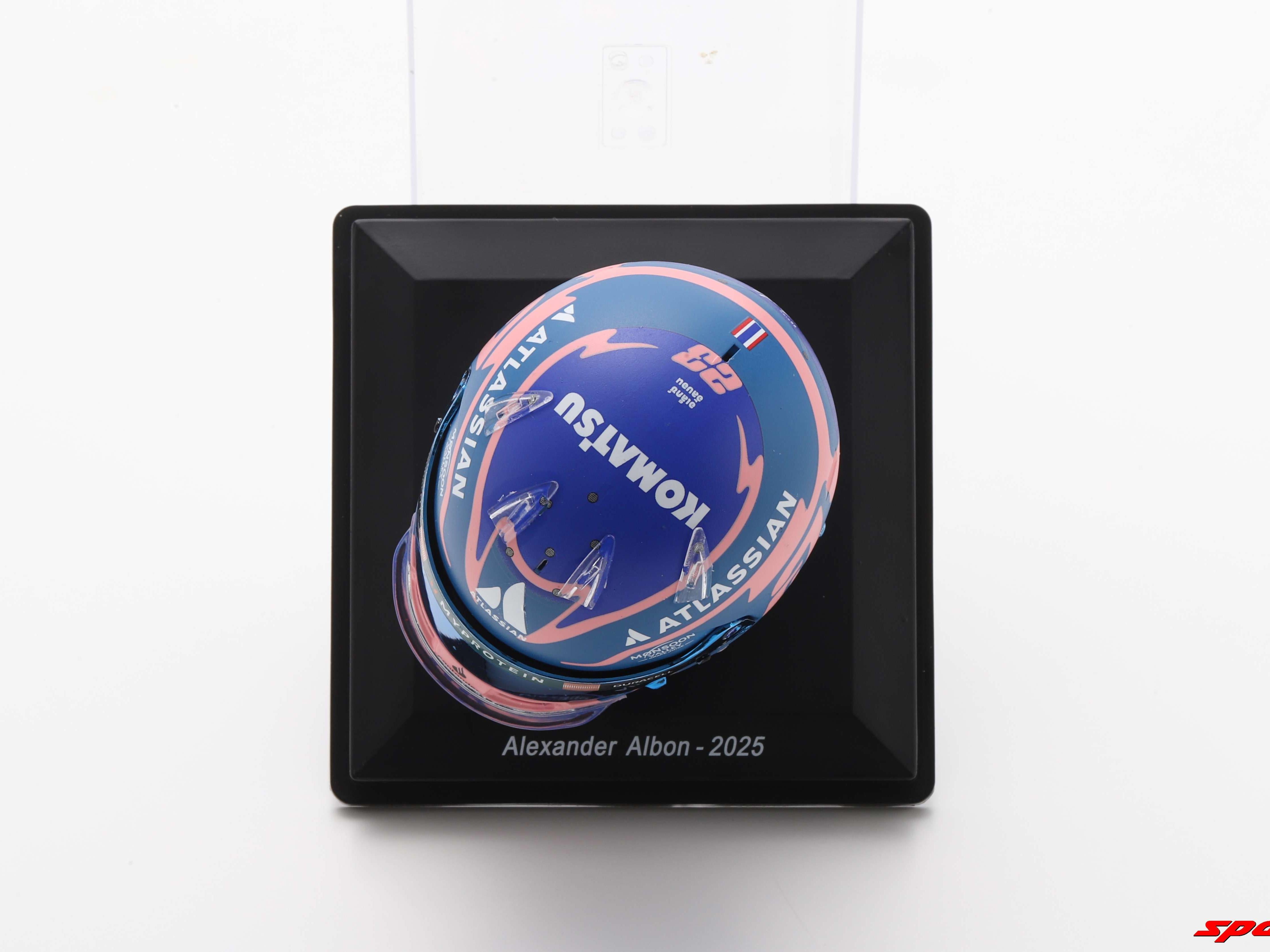 Alexander Albon 2025 Helmet Williams Racing 1:5 Scale Spark Replica