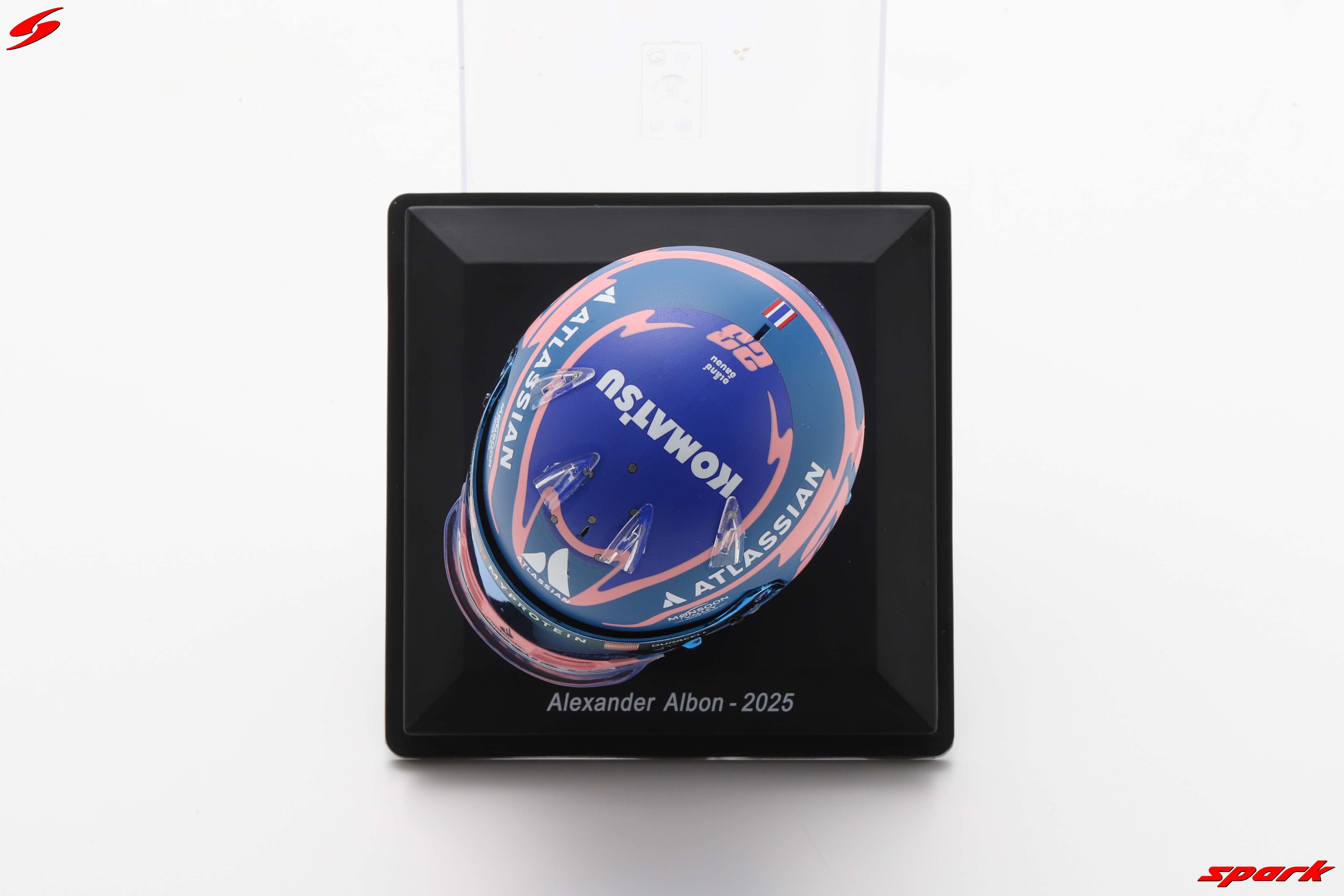 Alexander Albon 2025 Helmet Williams Racing 1:5 Scale Spark Replica