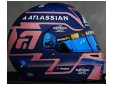 Alexander Albon 2025 Helmet Williams Racing 1:5 Scale Spark Replica