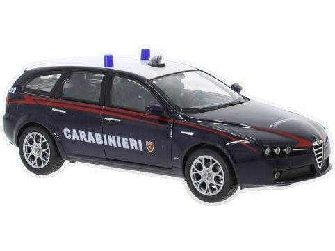 Alfa Romeo 159 Sportwagon Carabinieri 1:24 Scale Diecast Car – Welly-Welly-Diecast Model Centre