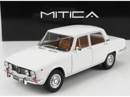 Alfa Romeo 1750 Berlina Series 2 1969 White 1:18 Scale Diecast Model Car – Mitica-Mitica-Diecast Model Centre