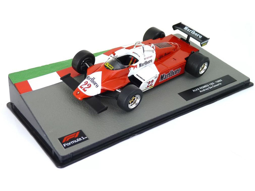 Alfa Romeo 182T #22 F1 1982 Andrea De Cesaris - 1:43 Scale Model Car-Unbranded-Diecast Model Centre