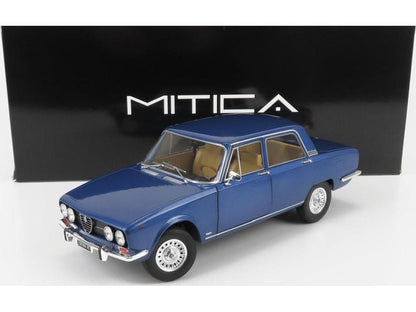 Alfa Romeo 2000 Berlina 1971 Cerchi Millerighe Wheels Blue Pervinca Metallic 1:18 Scale Diecast Model Car – Mitica-Mitica-Diecast Model Centre